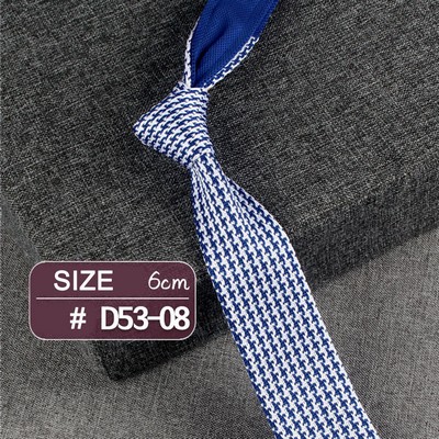 #8 Casual Style Knitted Narrow Men Tie Polyester Woven Collar Tie