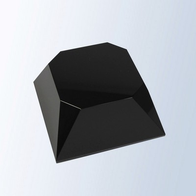 Black Crystal Four Sided Slant - Small