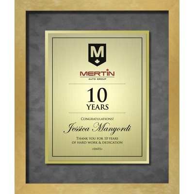 Gander (Gold) - Gold Aluminum Certificate Shadow Box - Vertical 14.5"x17"