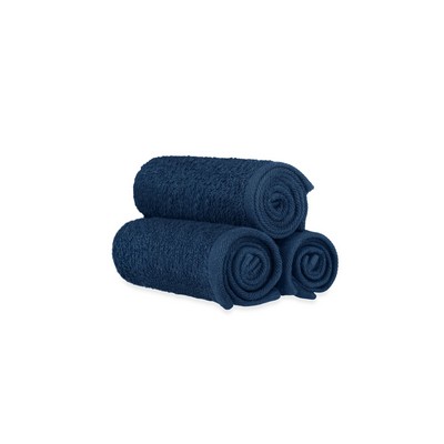 100% Ringspun Cotton Charcoal Navy Dyed Hand Towel w/Dobby Hem