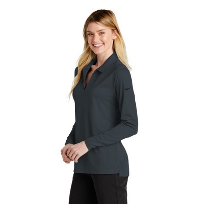 Nike Ladies Dri-FIT Micro Pique 2.0 Long Sleeve Polo