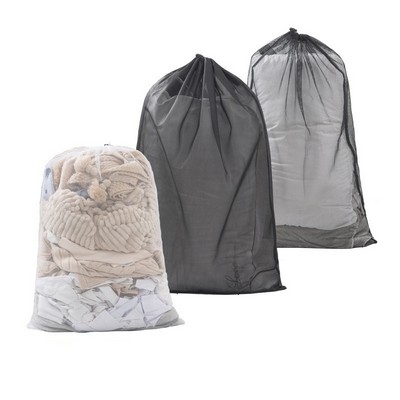 Large Capacity Mesh Laundry Bag with Drawstring for Washer