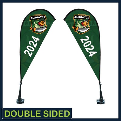 Double Sided Premium Teardrop Car Flag