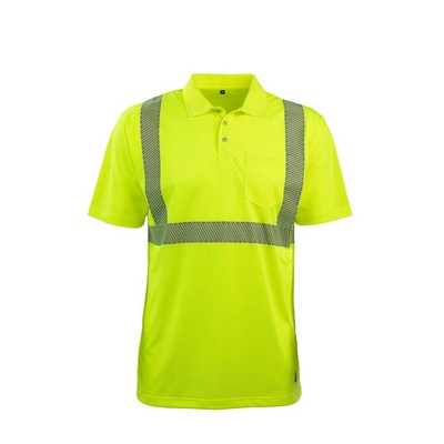 RAflect50® Hi-Vis Short Sleeve IL Wash Pocketed Polo Shirt