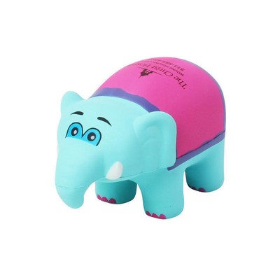 Cute Baby Elephant in Pink Shaped Stress Ball