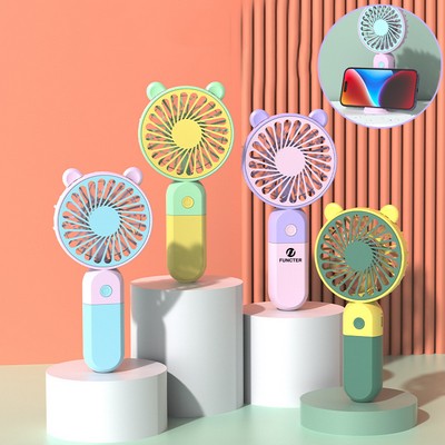 Mini Portable Handheld Fan Battery Operated Small Personal Speed Adjustable USB Rechargeable Fan