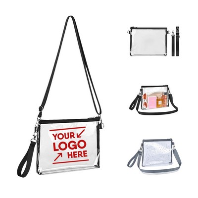 Clear Purse Stadium Bag with Removable Straps