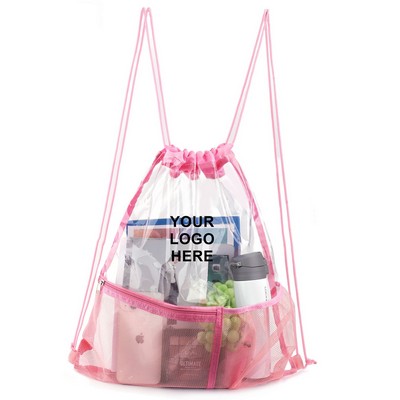 Clear Drawstring Bag