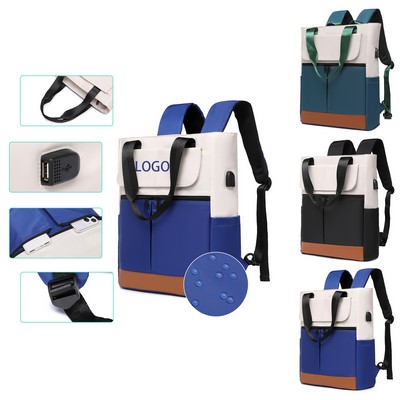 Travel USB Handle Backpack