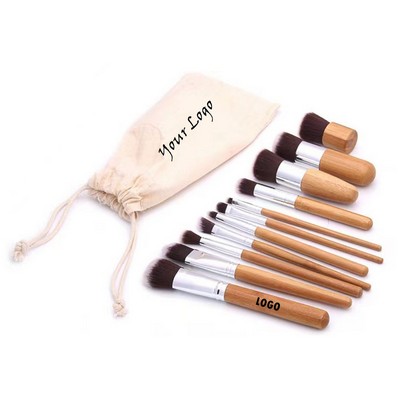 Bamboo Make Up Brushes Set