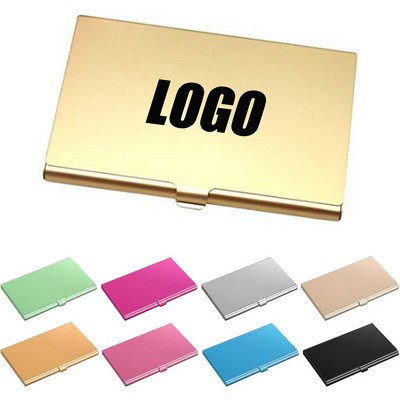 Aluminum Alloy Flip Cover Slim Name Cards Case