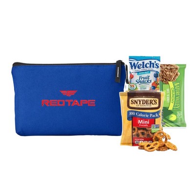 Recycled Pouch with Snacks