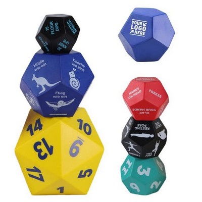 PU Polyhedron Dodecahedron Stress Balls