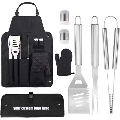 7 Piece BBQ Set with Apron