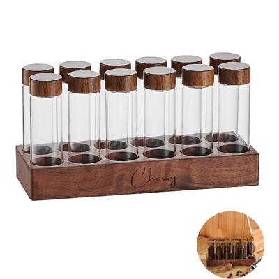 Coffee bean packaging test tube display rack