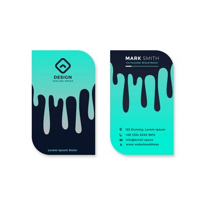 Leaf Business Cards - Vertical - Printed Front and Back (2" x 3.5")