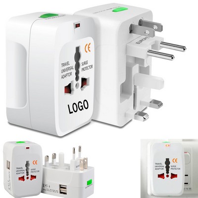 Universal Travel Adapter 2 Usb Ports