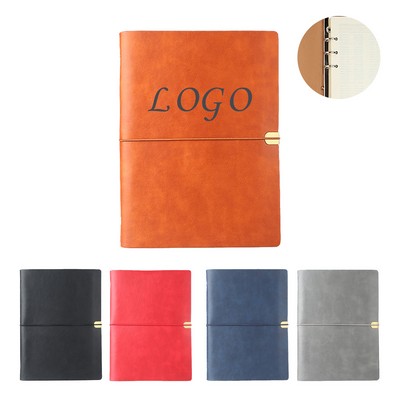 Elastic Loose Leaf Business Notebook