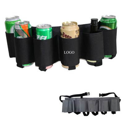 Beer Soda Belt Holster Adjustable 6 Pack Beer Belt