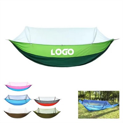 Outdoor Nylon Camping Hammock With Mosquito Net