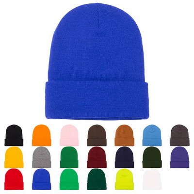 YP Classic® Yupoong Knit Long Beanie w/Cuff