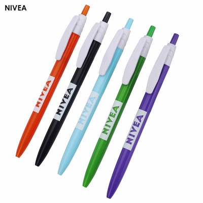 Plastic Click Top Ball Point Pen