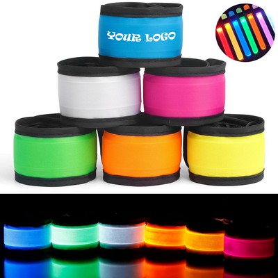 LED Light Up Band Slap Bracelets