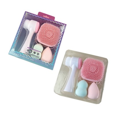 Facial Cleansing Brush And Beauty Blender Boutique Set