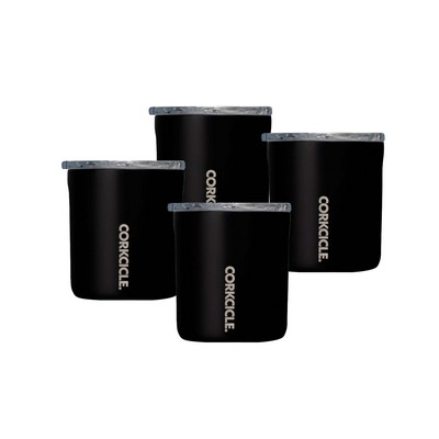 Corkcicle 12Oz Buzz Cup - Matte Black, 4 Pack