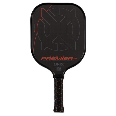 Escalade Sports Onix - Evoke Premier Raw Carbon 16 Pickleball Paddle - Black