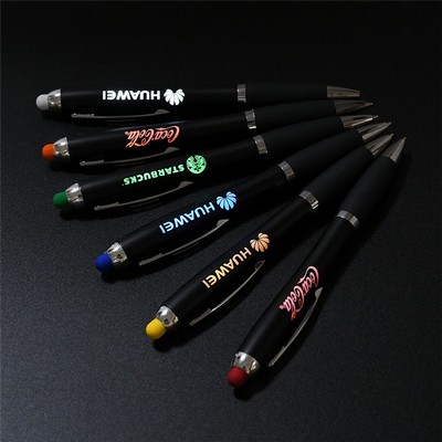 LED Logo Ballpoint Stylus Pen