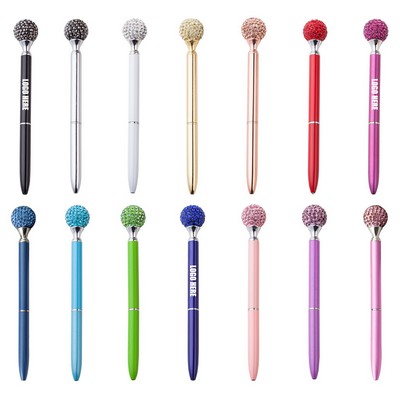 Diamond Ball Flower Ball Metal Pen