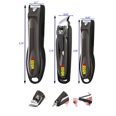 3 Pieces Nail Clipper with Catcher