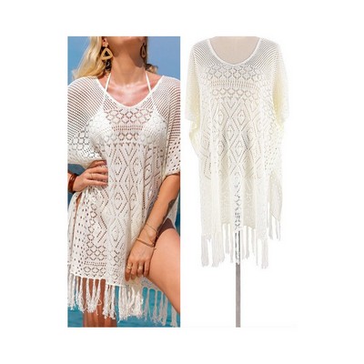 Boho Chic Knit Beach Coverup