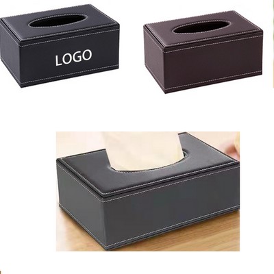 PU Leather Tissue Box