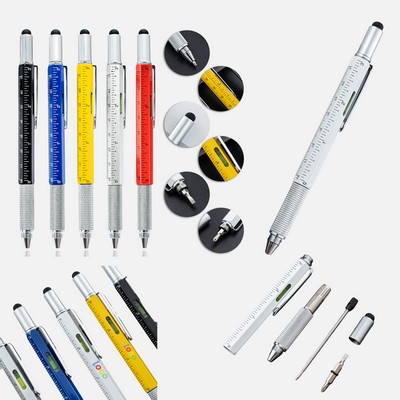 6-in-1 Multi-Functional Stylus Pen