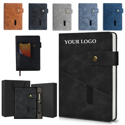 Leather Notebook Gift Set