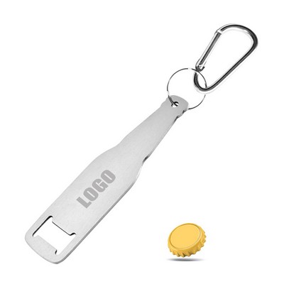 Functional Bottle Shaped Opener with Carabiner