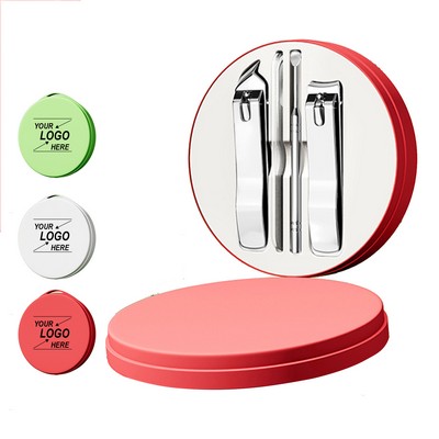 4-Piece Stainless Steel Manicure Kit for Men and Women