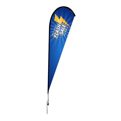 6ft Teardrop Feather Flag -1 Side Imprint - Fabric Only