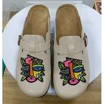 Custom High Quality Tan Cork Clogs