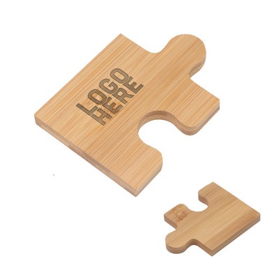 Bamboo Puzzle Coasters