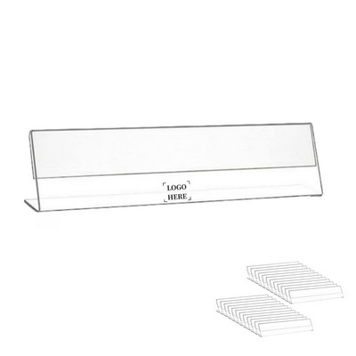 Clear Acrylic Sign Holder - L Shaped