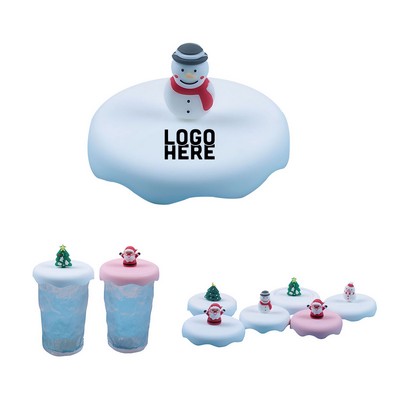 Christmas Snowman Silicone Drink Covers