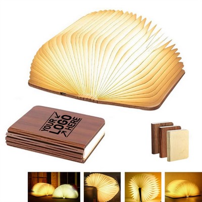 Folding Wooden Book Lamp