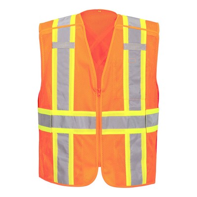 Hi-Vis Mesh X Back Expandable Breakaway Vest