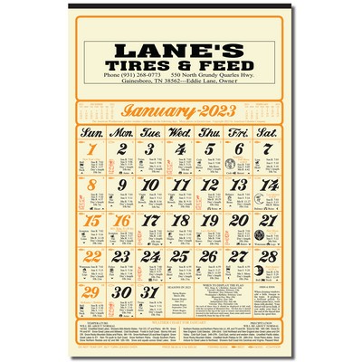 Almanac Calendar (11" x 17")