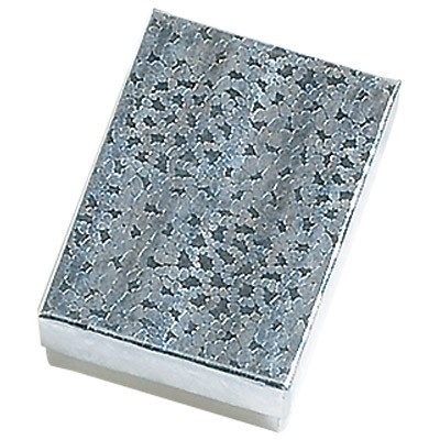 Silver Cotton Filled Boxes (5 7/16" x 3½"x 1")