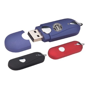 64 MB Flow Flash Drive w/Keychain