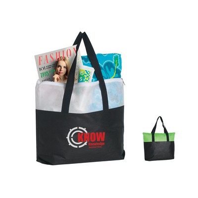 Non-woven Zippered Tote Bag